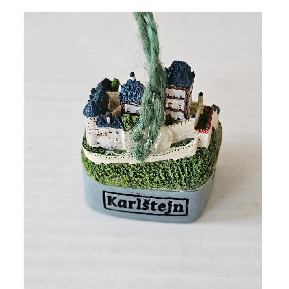 German Chezch  Republic Souvenir Karlstejn Castle Christmas Ornament